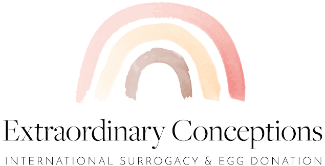Concezioni straordinarie: logo dell'agenzia di maternità surrogata e donatrice di ovociti